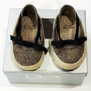 Stuart Weitzman "My First Weitzman" infant Glitter Espadrilles - size 2 (3-6m)